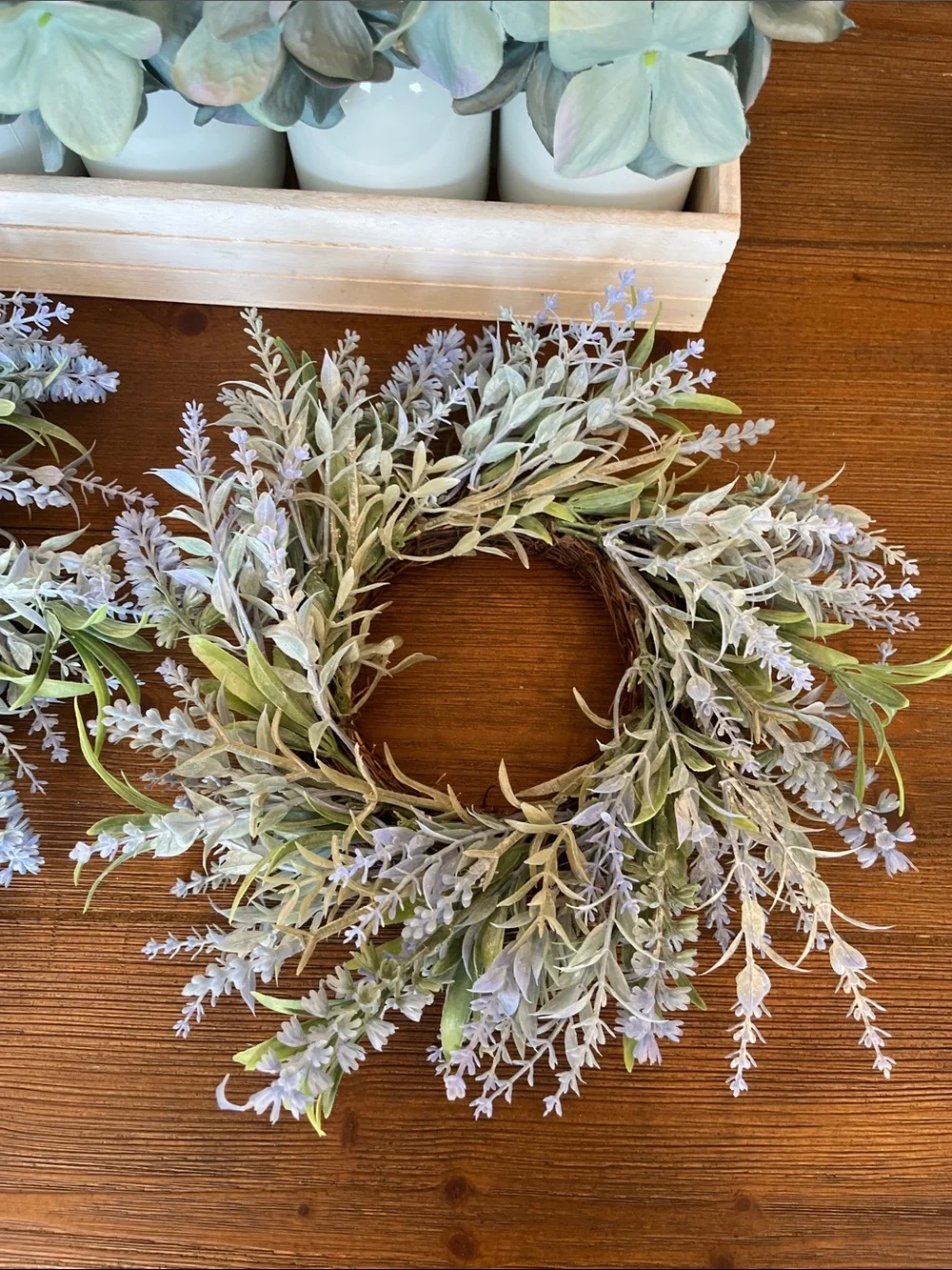 NWOT Target Lavender and Green Mini Wreath Set of 2